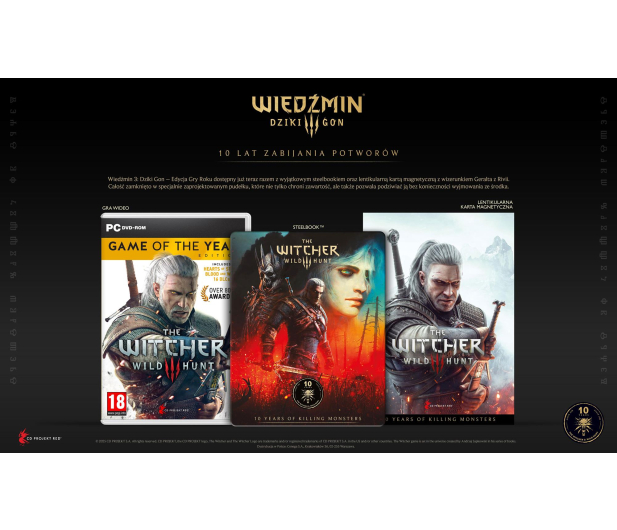 PC Wiedźmin 3 Dziki Gon - Edycja Gry Roku + Jubileuszowy Steelb - 1363536 - zdjęcie 3